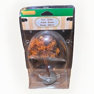 Lemax Village Tree Accessory #04496 Miniature Tree in Package Orange Fall